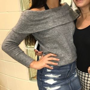Off shoulder sweater